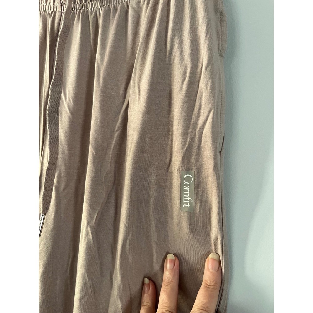 NWT Comfrt Cloud Pants Dove Wide Leg Drawstring Lounge, comfy, couch bum - Picture 2 of 7